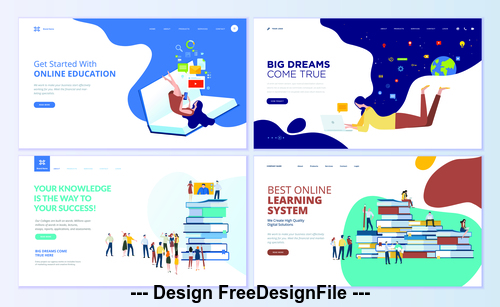 Big dreams come true vector concept illustration