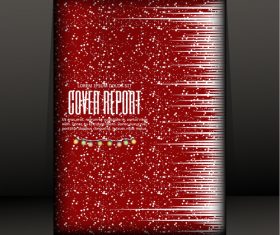 Brochure christmas cover design vector