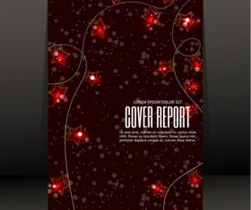 Brochure star cover design vector