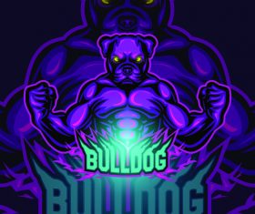 Bulldog logo vector design