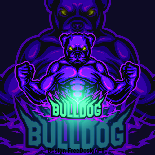 Bulldog logo vector design