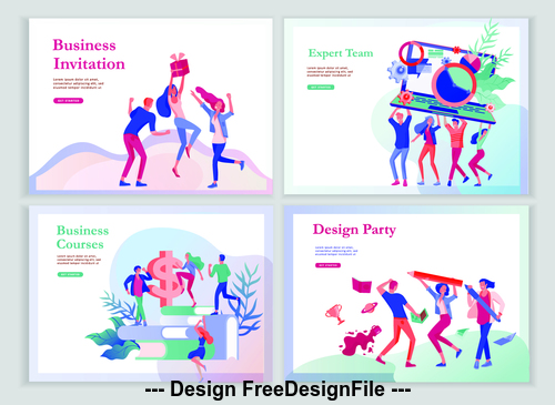 Business courses vector