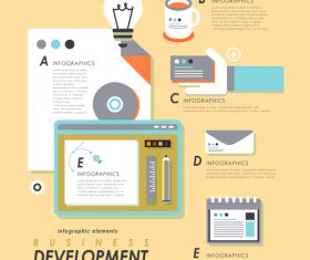 Business development design Illustratio vector