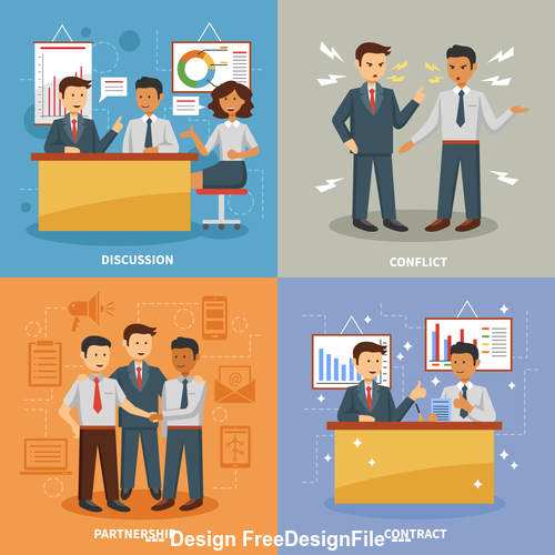 Business professions illustration vector