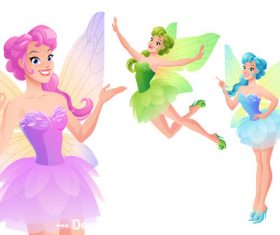 Butterfly fairy illustration vector