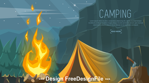 Camping vector