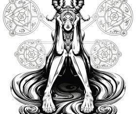 Caricature Demon vector