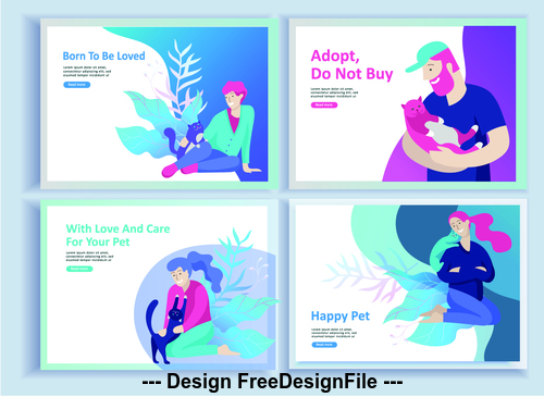 Caring for animals vector