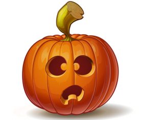Cartoon funny pumpkins vector