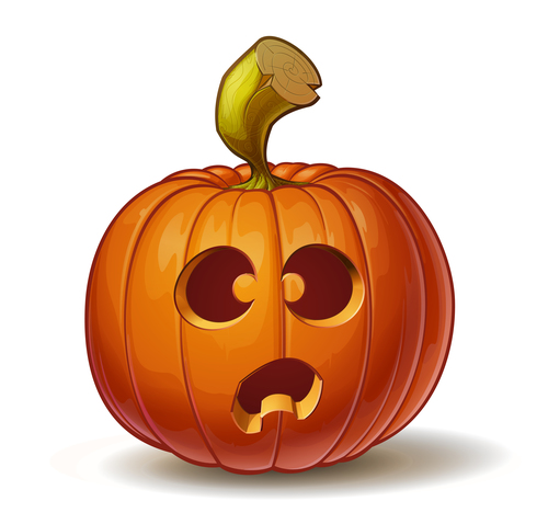 Cartoon funny pumpkins vector