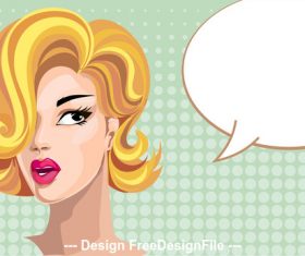Cartoon girls conversation illustration vector