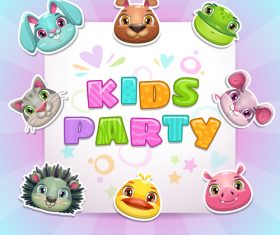 Cartoon party vector