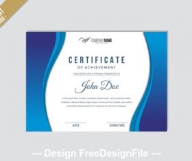 Certificate vector