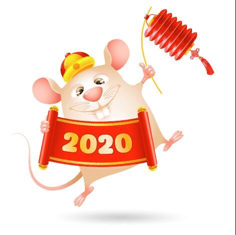 Chinese New Year rat vector