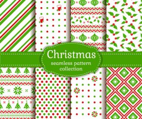 Christmas green background pattern vector