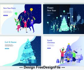 Christmas happy party vector