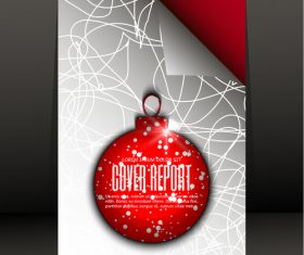 Christmas pendant cover vector