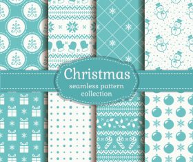Christmas seamless patterns set vector 03