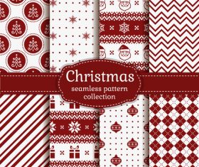 Christmas seamless patterns vector