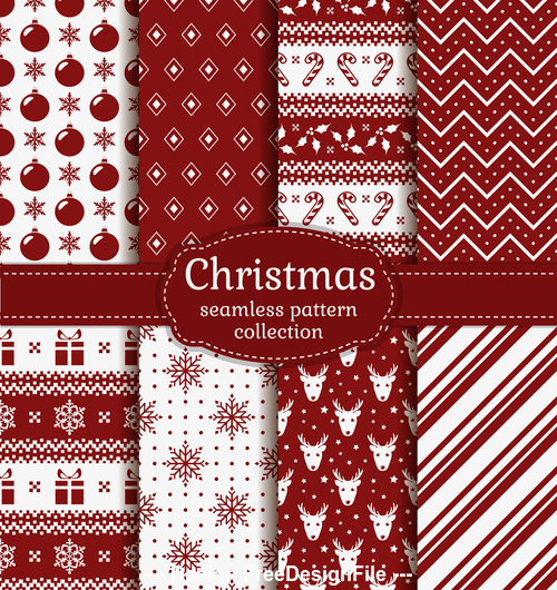 Christmas seamless wallpaper vector