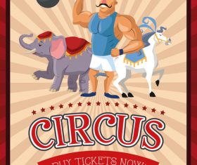 Circus poster vector