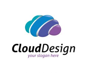 Cloud design logo vector