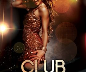 Club Night Party Flyer Design PSD Template