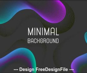 Colored abstract lines background vector