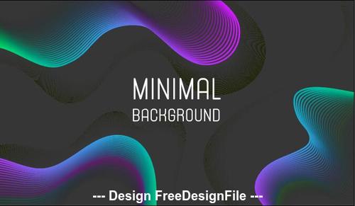Colored abstract lines background vector