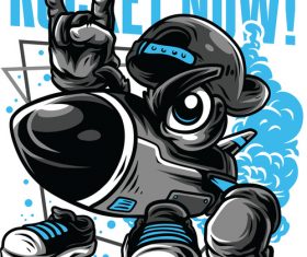 Comic T-Shirt design vector