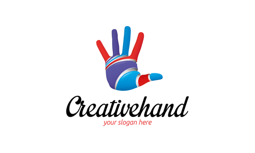 Creative Hand Logo Vector Free Download