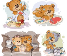 Cute vector teddy bear