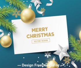 Decorative card to buy merry christmas vector