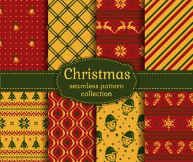 Different christmas seamless pattern vector