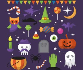 Element icon happy halloween vector