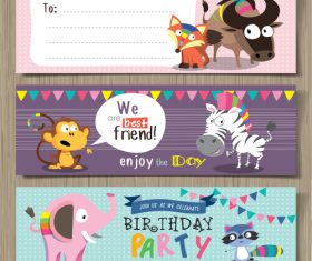 Enjoy the day animal banner vector