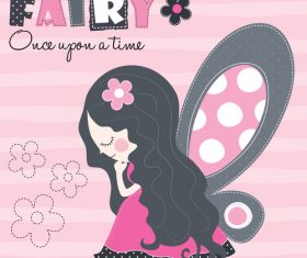 Fairy girl cartoon vector