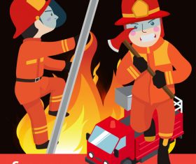 Fireman vector