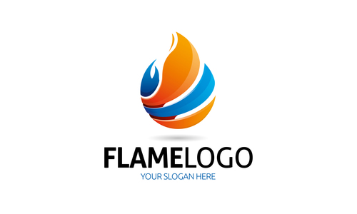 Flame logo vector
