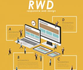 Flat rwd Illustratio vector