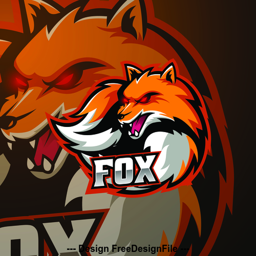 Fox mascot logo vector design