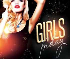 Friday Girls Flyer PSD Template