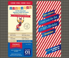 Funny birthday card vector