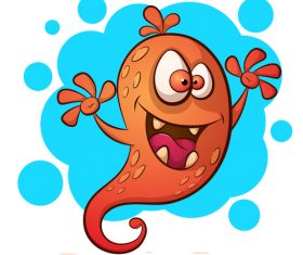 Funny monster cartoon vector