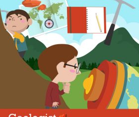 Geologist vector
