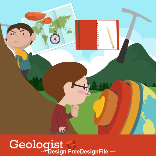 Geologist vector