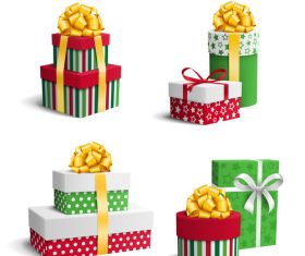 Gift box with ribbon vector
