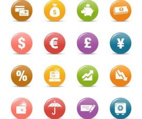 Glossy buttons Icon vector