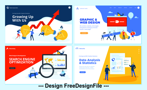 Graphic web design vector