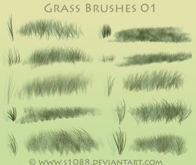 Grass Hand Drawn Photoshop Brushes